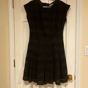 Eva Mendes Black Lace Dress